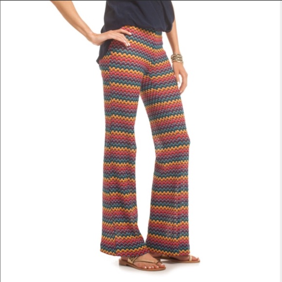 Trina Turk Pants - Trina Turk "Perleen" Zigzag Honeycomb Knit Pants